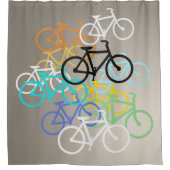 Fahrräder Duschvorhang (Vorderseite)