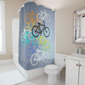 Fahrräder Duschvorhang (Beispiel)
