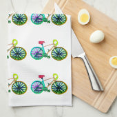 Fahrräder Fahrräder Fahrrad 4Brad Geschirrtuch (Viertel Falte)