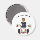 Fahrräder für Obama Magnet (Vorderseite/Rückseite)