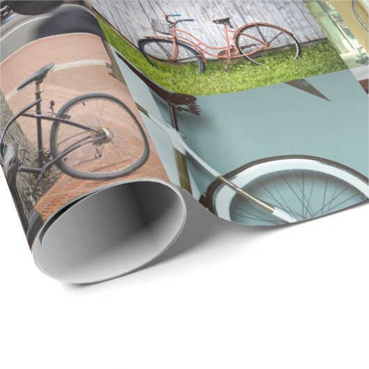 Fahrräder Geschenkpapier (Rolleneckpunkt)