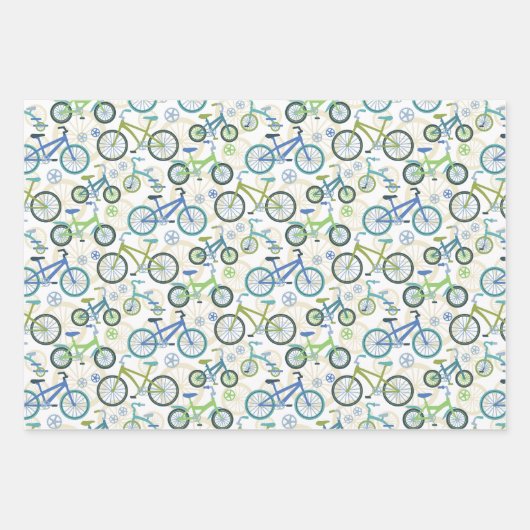 Fahrräder Geschenkpapier Set (Vorderseite 3)