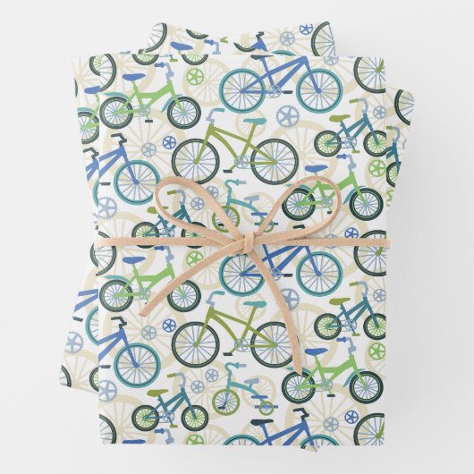 Fahrräder Geschenkpapier Set (Beispiel)