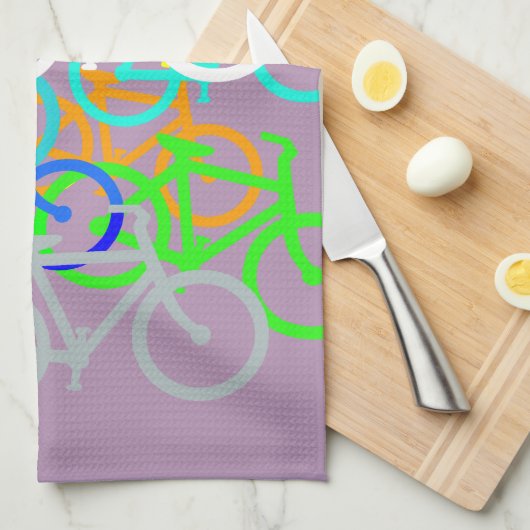 Fahrräder Geschirrtuch (Viertel Falte)