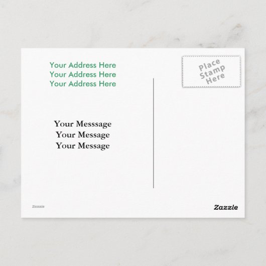 Fahrräder - grün postkarte (Rückseite)