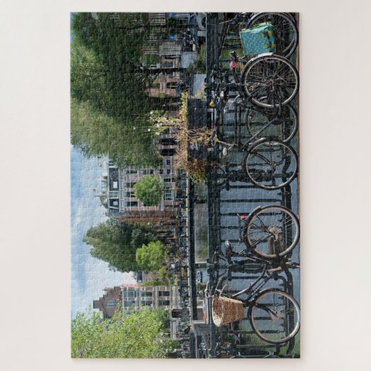Fahrräder in Amsterdam. Jigsaw Puzzle (Vertikal)