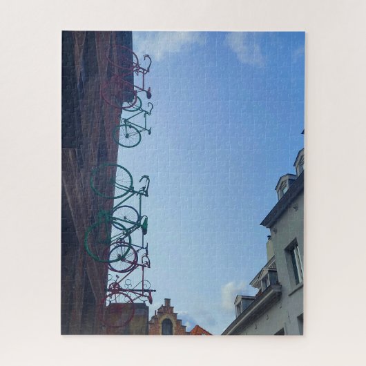 Fahrräder in Belgien Puzzle (Vertikal)