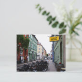 Fahrräder in der Old Copenhagen Street Postkarte (Stehend Vorderseite)