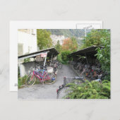 Fahrräder in Interlocken Postkarte (Vorne/Hinten)