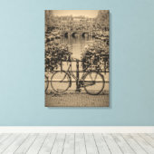 Fahrräder & Kanale - Classic Amsterdam Leinwanddruck (Insitu (Holzboden))