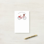 Fahrräder machen das Leben schöner - Red Bike Post-it Klebezettel (Auf Schreibtisch)