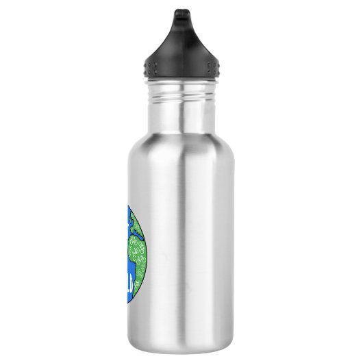Fahrräder machen eine perfekte Welt Edelstahlflasche (Rechts)