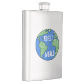 Fahrräder machen eine perfekte Welt Flachmann (Rechts)