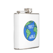 Fahrräder machen eine perfekte Welt Flachmann (Rechts)