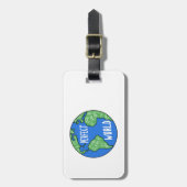 Fahrräder machen eine perfekte Welt Gepäckanhänger (Vorderseite vertikal)