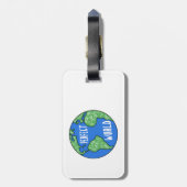 Fahrräder machen eine perfekte Welt Gepäckanhänger (Rückseite vertikal)