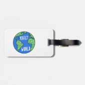 Fahrräder machen eine perfekte Welt Gepäckanhänger (Rückseite horizontal)