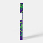 Fahrräder mit überlegener Fahrweise auf blau iPhone Hülle (Rechte Seite)