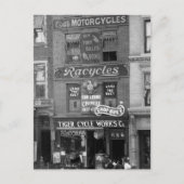 Fahrräder, Motorräder und Chop Suey, Anfang der 19 Postkarte (Vorderseite)