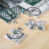 Fahrräder parken im Wohngebiet Key West, Florida Puzzle (Seite)