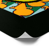 Fahrräder Pop Art Deco Poster (Ecke)