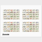 Fahrräder Rechteckiger Aufkleber (Blatt)