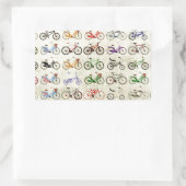 Fahrräder Rechteckiger Aufkleber (Tasche)