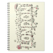 Fahrräder rund um London detaillierte Abbildung  Notizblock (Vorderseite)