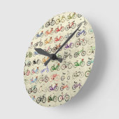 Fahrräder Runde Wanduhr (Winkel)