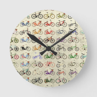 Fahrräder Runde Wanduhr