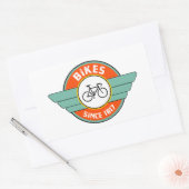 Fahrräder, seit 1817 rechteckiger aufkleber (Umschlag)