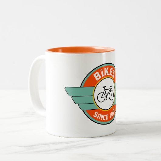 Fahrräder, seit 1817 zweifarbige tasse (Vorderseite Links)