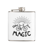 Fahrräder sind magisch flachmann (Vorderseite)