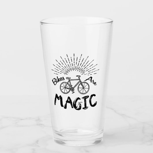 Fahrräder sind magisch glas (Vorderseite)