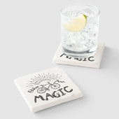 Fahrräder sind magisch steinuntersetzer (Seitenansicht)