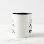 Fahrräder sind magisch zweifarbige tasse (Mittel)