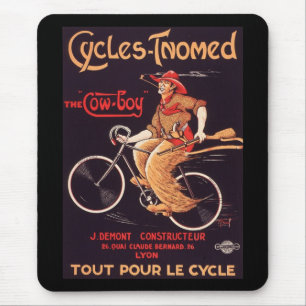 Fahrräder Tnomed "The Cowboy" Vintage französische Mousepad