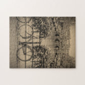 Fahrräder u. Kanäle - klassisches Amsterdam - Puzzle (Horizontal)