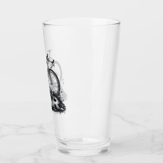 Fahrräder über Autos Glas (Links)