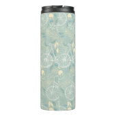 Fahrräder und Blätter Thermosbecher (Rückseite)