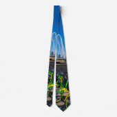 Fahrräder und Dallas Neck Tie Krawatte (Rückseite)
