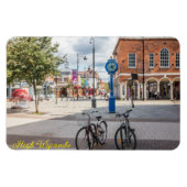 Fahrräder und die Millenium-Uhr, Hoher Wycombe Magnet (Horizontal)