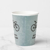 Fahrräder und Ihr Text - männliches Sportthema Pappbecher (Rechts)