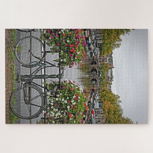 Fahrräder und Kanäle in Amsterdam - 20x30 - PC Puzzle (Horizontal)