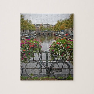 Fahrräder und Kanäle in Amsterdam - 8x10 - PC 11 Puzzle