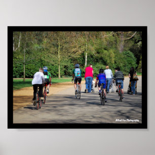 Fahrräder und Kinderwagen Poster