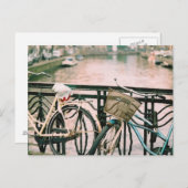 Fahrräder von Amsterdam Postkarte (Vorne/Hinten)