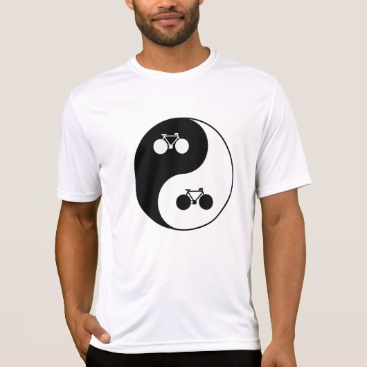 Fahrräder, Yin-Yang-Symbol T-Shirt (Vorderseite)