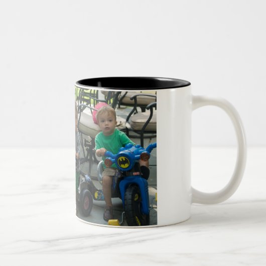 Fahrräder Zweifarbige Tasse (Rechts)