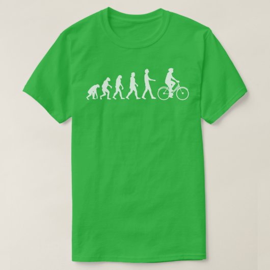 Fahrradfahren Evolution 2 T-Shirt (Design vorne)